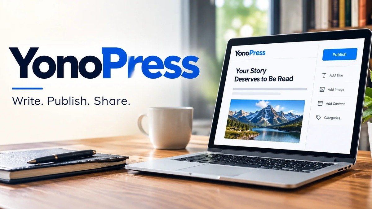 Yonopress write publish and share publishing interface